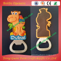 ECO- friendly soft pvc 3D bottle openers with cartoon charms